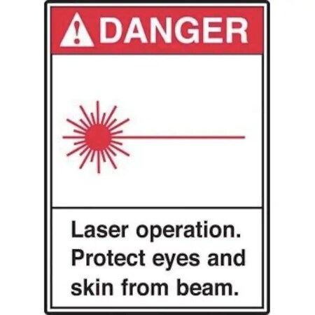 Accuform ANSI DANGER SAFETY SIGN LASER MRAD001XT MRAD001XT